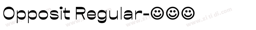Opposit Regular字体转换